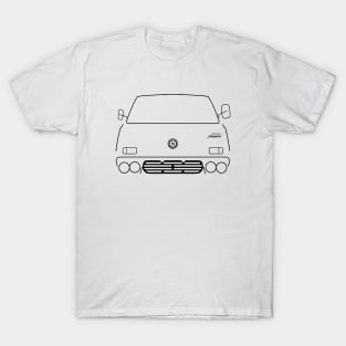 Datsun Homer classic 1960s van outline graphic (black) T-Shirt